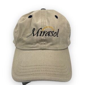 Mirasol Golf Club Tan Hat Imperial Since 1916 Denver Co. Adjustable 100% Cotton.